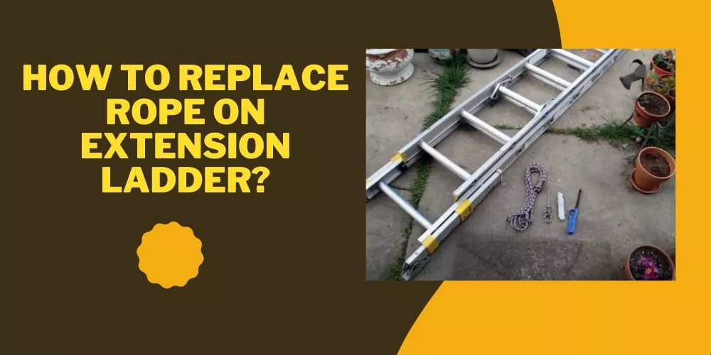 How to replace rope on extension ladder