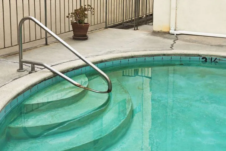 How do you get rust off pool stairs
