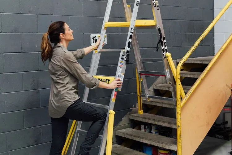 Are step ladders adjustable for stairs