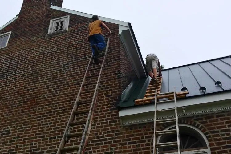 DIY Chicken Ladder Construction