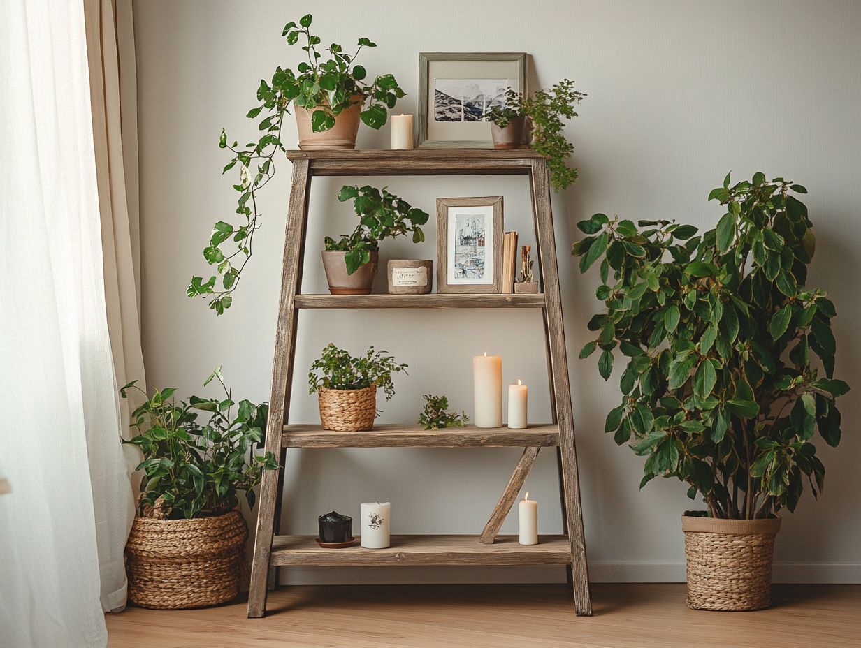 The Beauty of Repurposing Old Ladders