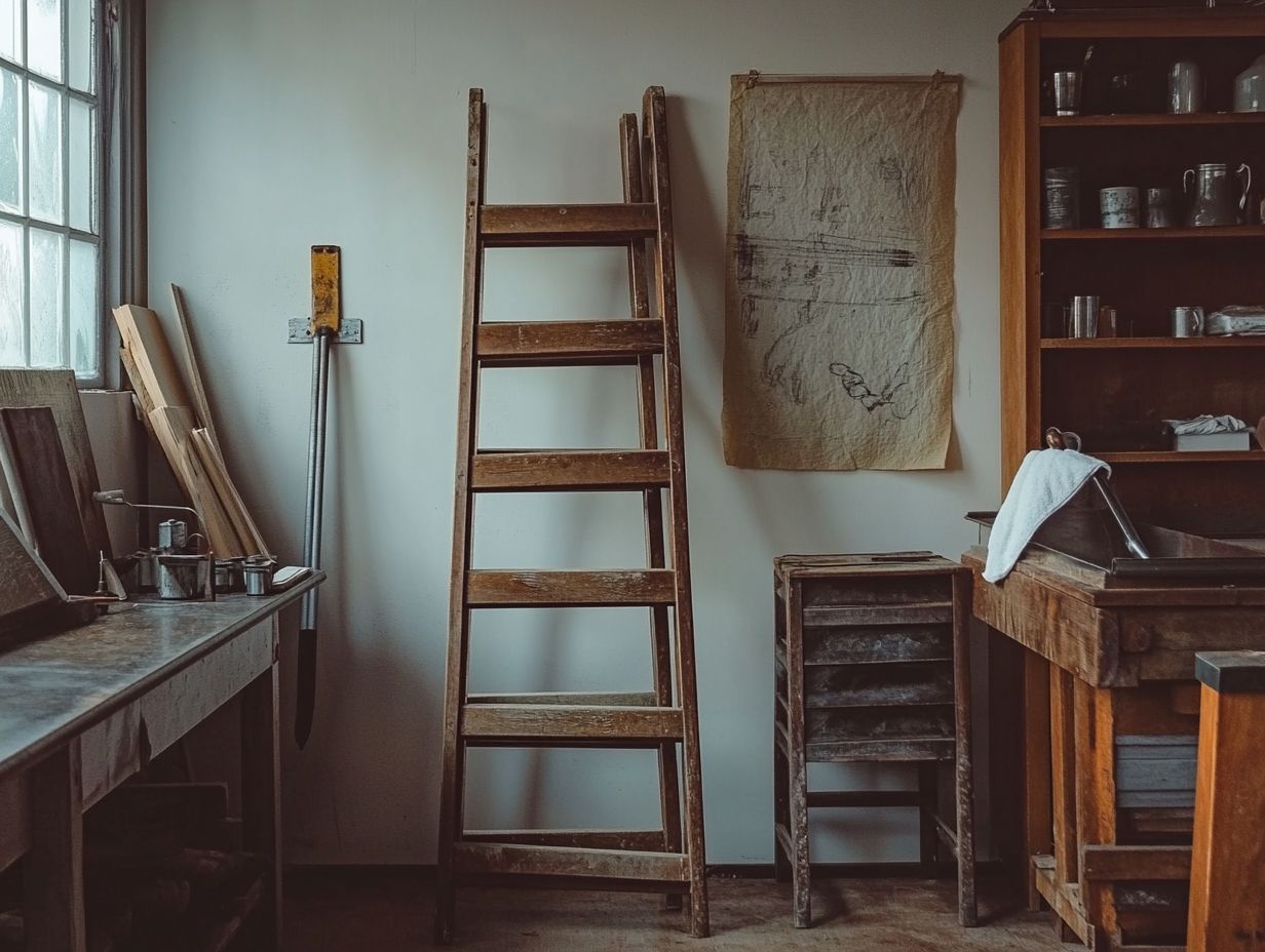 Storing Ladders Properly